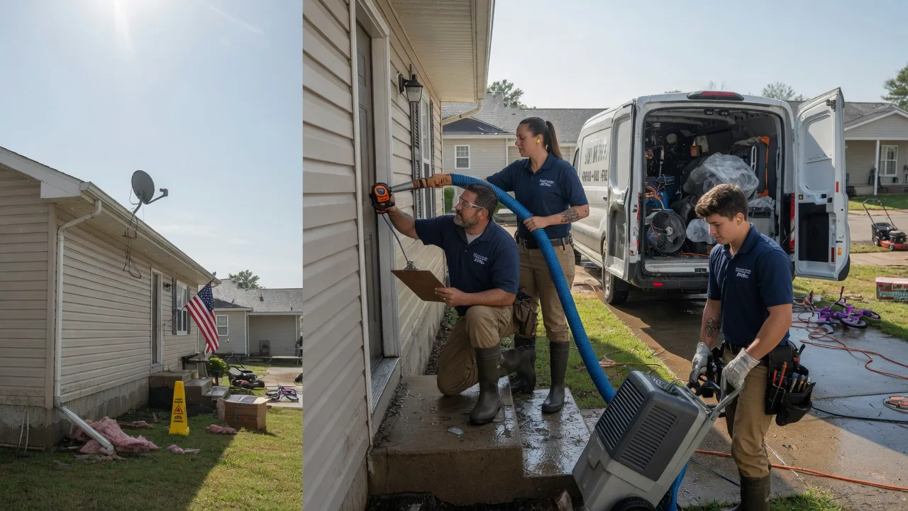 Ceiling Water Damage Restoration in Kingston, OH near me